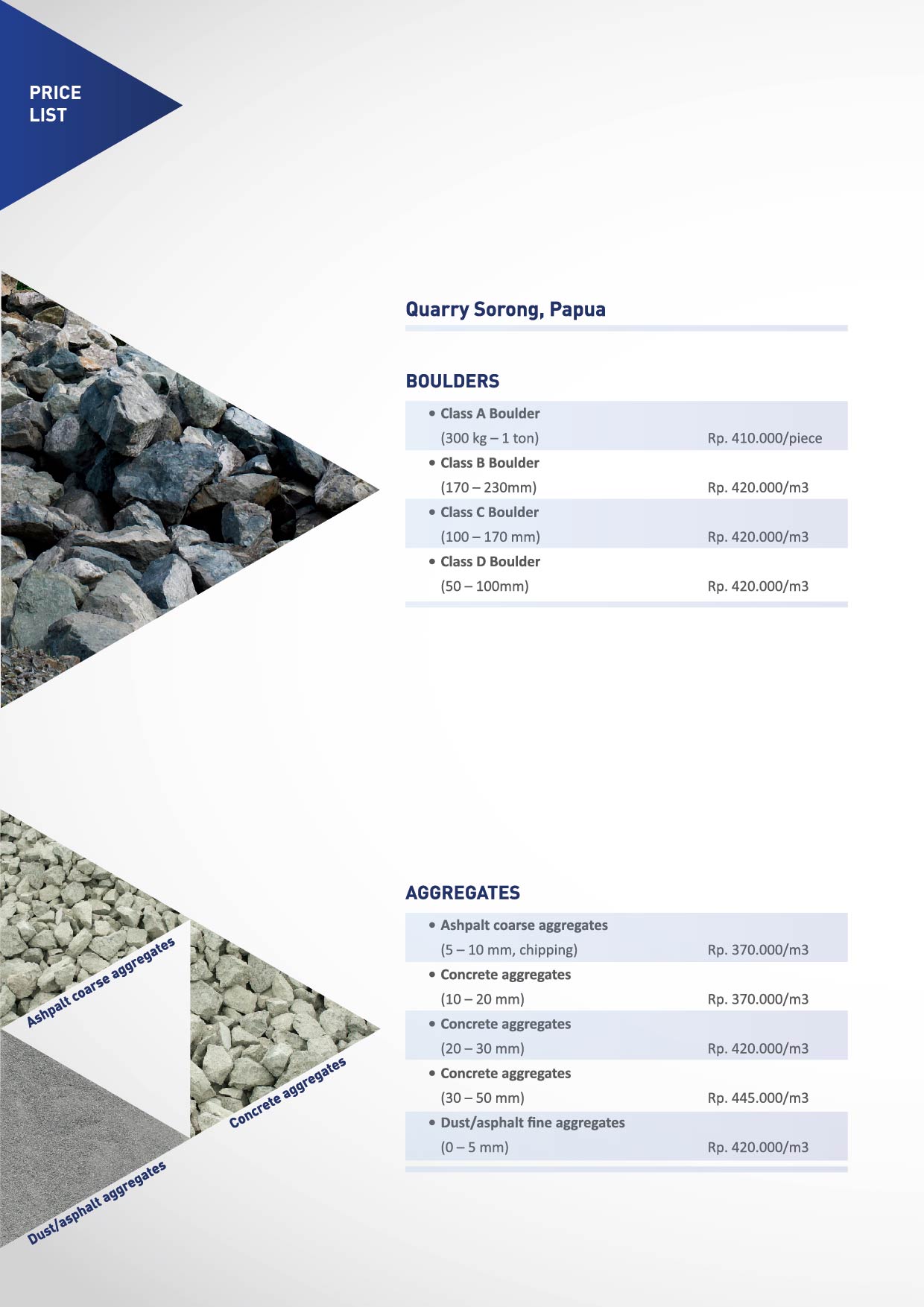 Price List 1